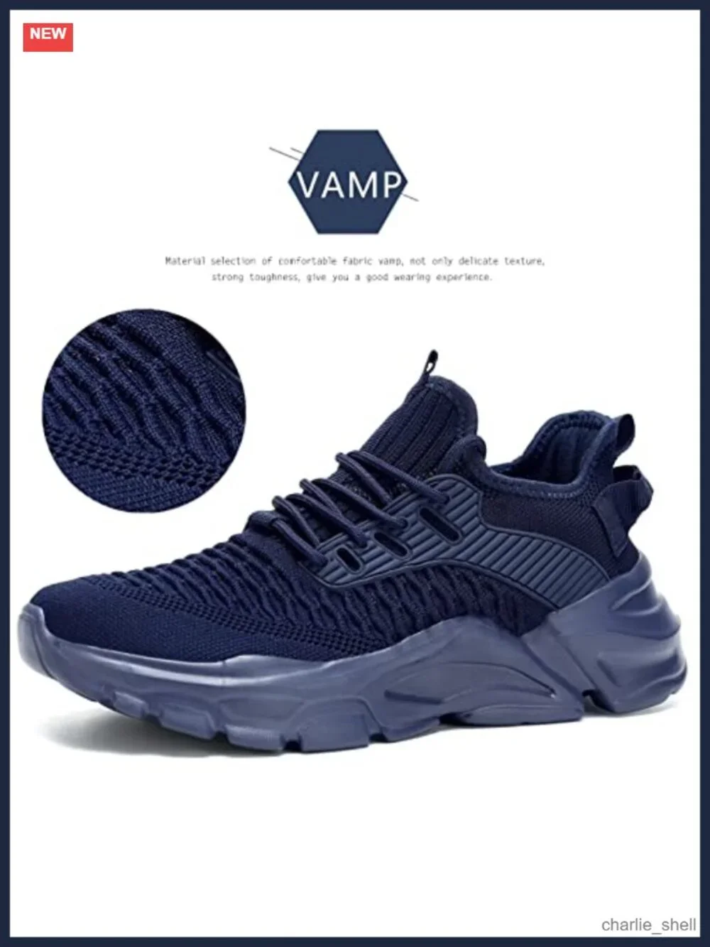 Men's Lightweight Breathable Running Shoes Non-Slip Memory Foam Athletic